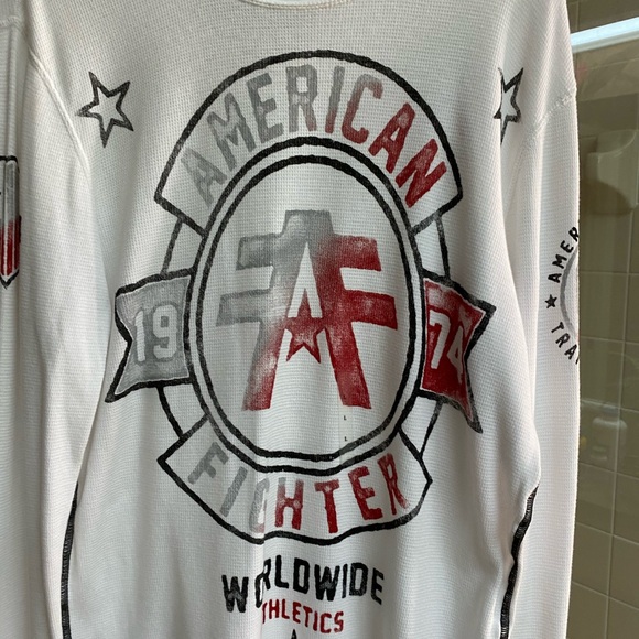 NWOT Men’s American Fighter Long Sleeve Shirt - Picture 3 of 5